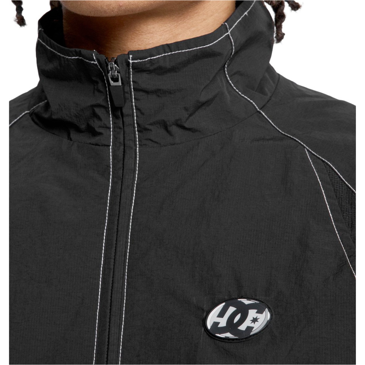 2026 DC Shoes Mens Flow Track Jacket EDYJK03272 - Black